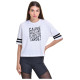 Target Γυναικεία κοντομάνικη μπλούζα Single Jersey Crop Top "Players"